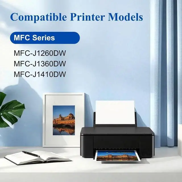 Alt view image 2 of 5 - LC501 Ink Cartridges Compatible with Brother LC501 Ink Cartridges LC501XL 501 Ink to use with MFC-J1410DW MFC-J1260DW MFC-J1360DW Printers 4 Pack Black Cyan Magenta Yellow