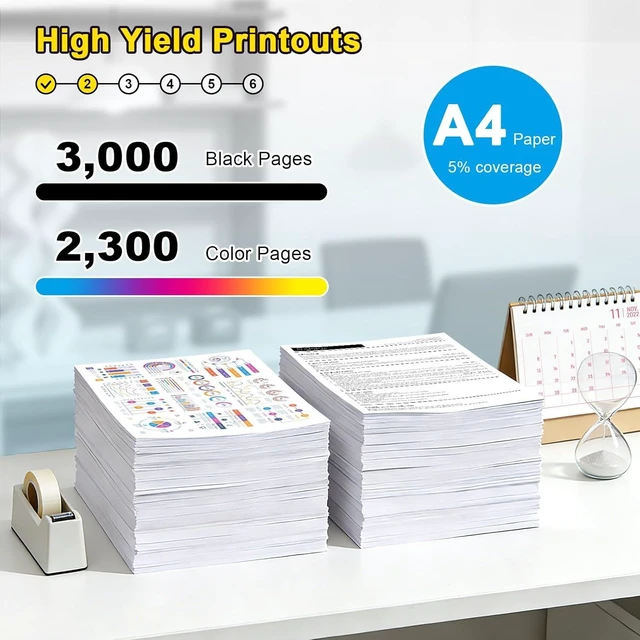 Alt view image 3 of 7 - 106R01391 106R01388 106R01389 106R01390 Toner Cartridge Compatible for Xerox Phaser 6280 6280N 6280DN Printers, 3,000 Page Yield, High Speed Printing with Low Energy Consumption 4