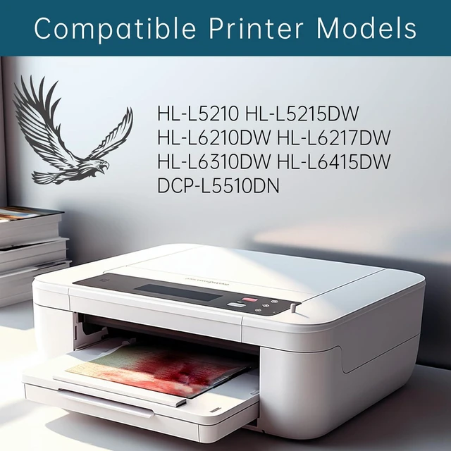 Alt view image 2 of 7 - Compatible with Brother DR920 Drum Unit Work for Brother HL-L5210 HL-L5215DW HL-L6210DW HL-L6217DW HL-L6310DW HL-L6415DW Printers (1 Pack Black)