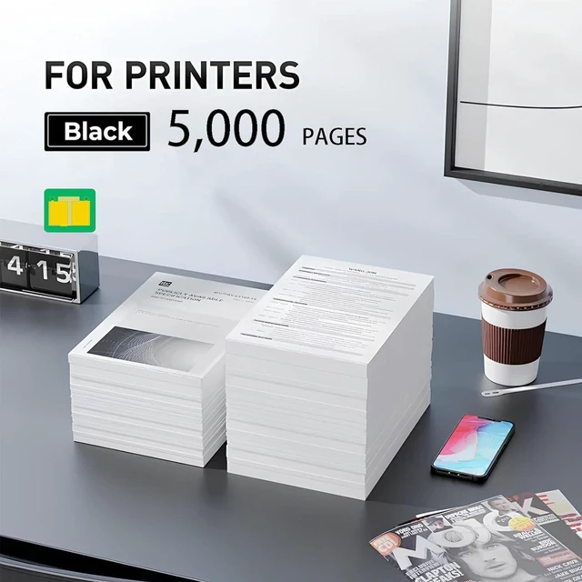 Alt view image 5 of 7 - 66S1000 High Yield Black Toner Cartridges with Smart Chip Compatible for Lexmark MS531dw MS631dw MS632dwe MX532adwe MX632adwe