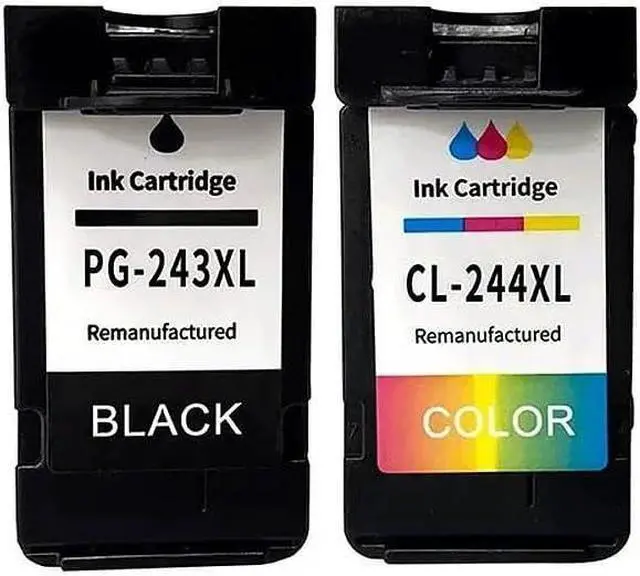 Main image of PG-243XL CL-244XL Ink Cartridge Replacement Compatible with Canon MX490 MX492 MG2522 MG2922 TR4520 TR4522 TS3322 TS3122 TS202 Printer.