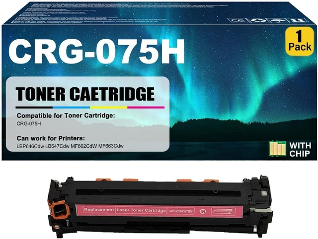 Main image of CRG-075H Toner Cartridge Compatible for Canon Magenta Toner Cartridges Work for Canon imageCLASS LBP646Cdw LB647Cdw MF662CdW MF663Cdw Printers