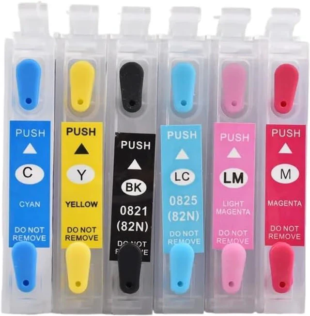 Main image of Refillable Ink Cartridges Compatible with T0481 T0482 T0483 T0484 T0485 T0486 Compatible with Stylus Photo RX500 RX600 R300 R300M R200 R220 R320 R340 RX620