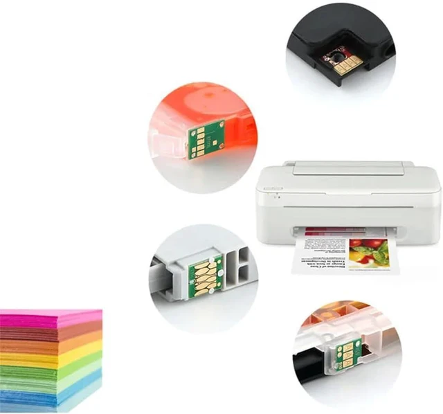 Alt view image 5 of 6 - Refillable Ink Cartridges Compatible with T0481 T0482 T0483 T0484 T0485 T0486 Compatible with Stylus Photo RX500 RX600 R300 R300M R200 R220 R320 R340 RX620