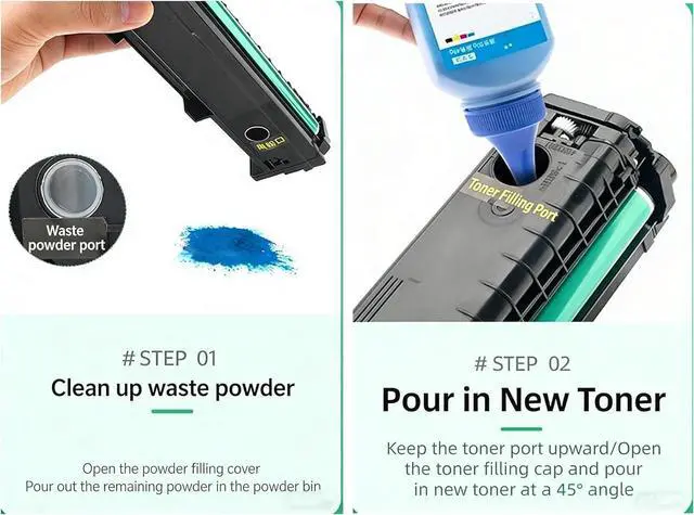 Alt view image 4 of 7 - C3224 C3226 Printer Toner Powder Compatible for Lexmark 3224 3326 MC3224adwe MC3326adwe C3224dw MC3224dwe MFP Laser Printer Cartridge Refill for lexmark C3210K0 C3210C0 C3210M0 C3210Y04pk