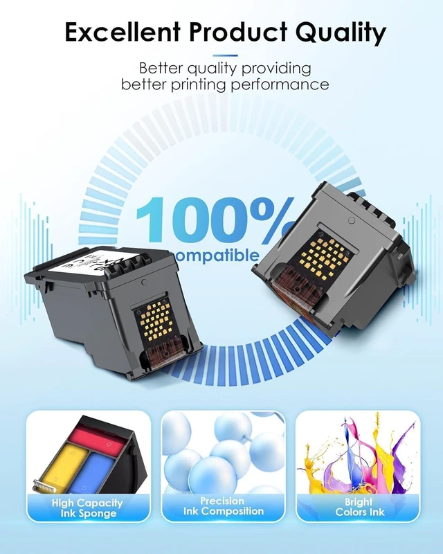 Alt view image 4 of 7 - 245XL Black Ink Cartridge 2 Pack Compatible Replacement for 245XL Black Ink PG-245XL PG245 PG245XL for TS3420 MX492 TS3120 TR4520 TR4527 MX490 MG2525 MG2920 TS3320 TS3100 MG3020 Printer