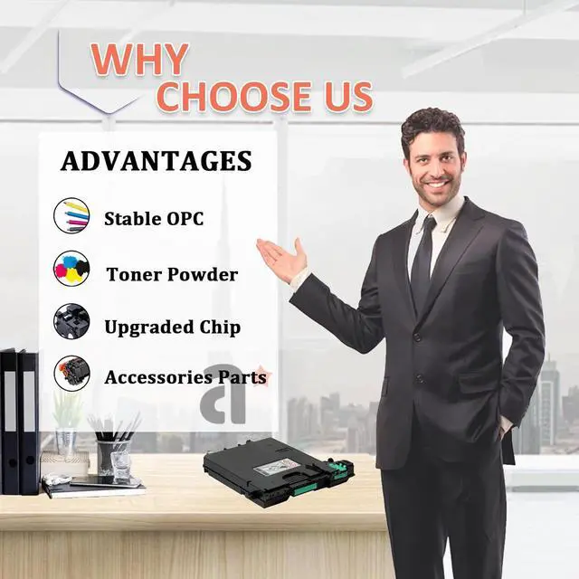 Alt view image 4 of 7 - C125P/MF Toner Cartridges for Ricoh C125P/MF 434060 434061 434062 434063 Toner Cartridge Compatible for Ricoh C125P C125MF Printers 1 Cyan