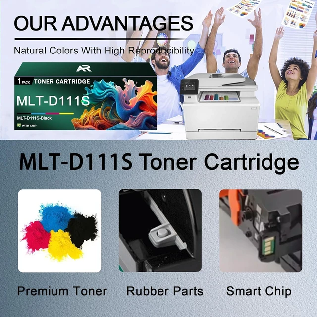 Alt view image 4 of 7 - MLT-D111S Toner Cartridges for Samsung MLT-D111S Toner Cartridge Work for Samsung Xpress M2020W M2070W M2070F M2074FW M2022W M2026 M2078F M2078FW Printers