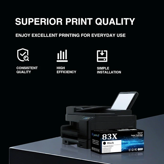Alt view image 5 of 7 - 83X Black High-Yield Toner Cartridge : 1-Pack CF283X Toner Replacement for HP 83X, Compatible with Pro M201dw M201n Pro MFP M125a M125nw M125rnw M127fn M127fw M225dn M225dw M225rdn Printers