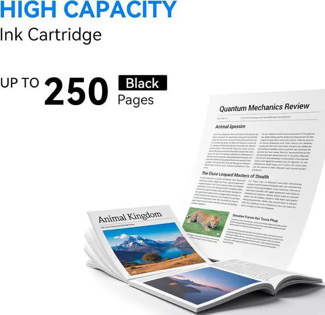 Alt view image 3 of 7 - LC501 Black Ink Cartridges Compatible Replacements for Brother LC501 LC501XL Black for Brother Printer Work Smart MFC-J1260DW MFC-J1360DW MFC-J1410DW, 2 Pack