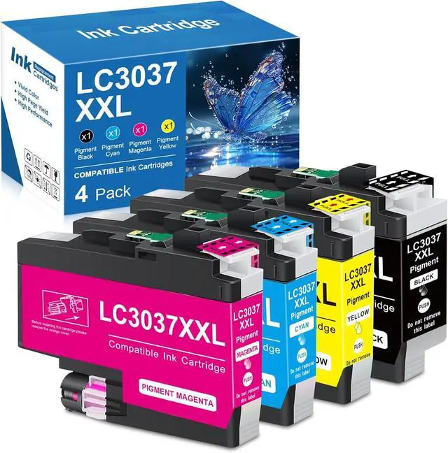 Main image of Compatible LC3037XXL Ink Cartridges Replacement for Brother LC-3037 LC3039 Ink Cartridges Compatible for Brother Printer MFC-J5845DW MFC-J5945DW MFC-J6545DW MFC-J6945DW, 4-Pack (1BK/1C/1M/1Y)