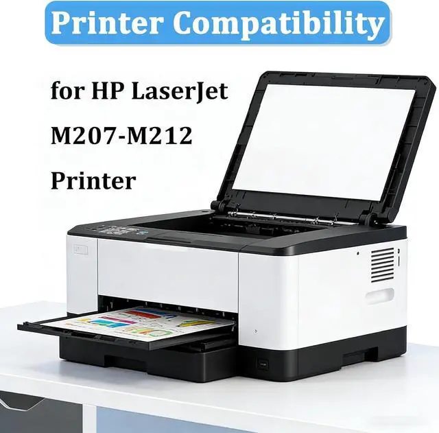 Alt view image 2 of 7 - M207-M212 Toner Cartridge (with Chip) High Yield Black Replacement for HP LaserJet M207-M212 Printer Black 10000Pages