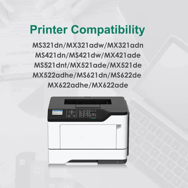Alt view image 2 of 6 - Remanufactured 56F1000 High Yield Black Toner Cartridge Compatible with Lexmark 56F1000 56F1H00 56F1X00 56F1U00 for MS321 MS421 MS521 MS621 MS622 MX321 MX421 MX521 MX522 MX622 Printers ( 6000 Pages )