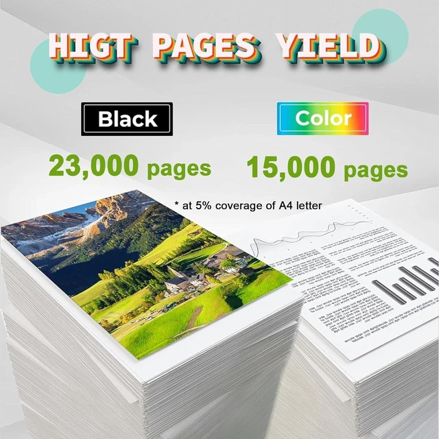 Alt view image 3 of 7 - MP C3503 Toner Cartridge Compatible for Ricoh MP C3503 841814 Yellow Toner Cartridges Work for Ricoh Aficio MPC3003 MPC3503 MPC3004 MPC3504 Printers