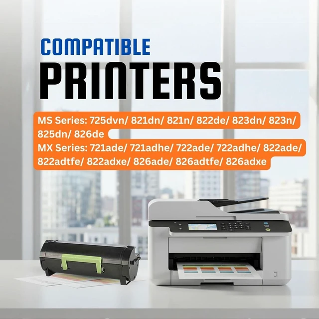 Alt view image 2 of 7 - bestink Compatible 58D1H00 Black Toner Cartridge for Use in Lexmark MS725dvn ,MS821dn/n, MS822de, MS823dn/n, MS825dn, MS826de, MX721ade/adhe, MX722ade/adhe, MX822ade/adtfe/adxe, MX826ade/adtfe