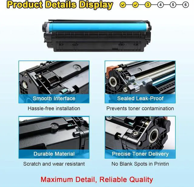 Alt view image 4 of 7 - Compatible Toner Cartridge 90A CE390A, for HP M4555 MFP M601 M601n M602n M602dn M602x M603 M603n M603dn M603xh Printers, 10,500 Page Yield 1-Pack