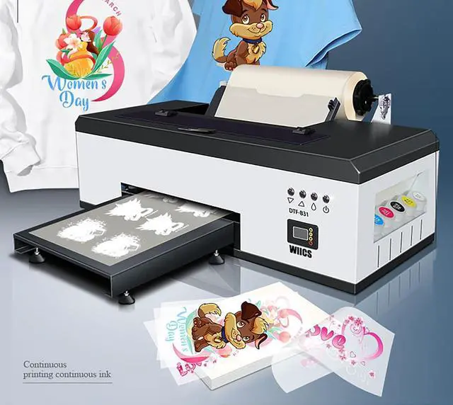 Alt view image 6 of 6 - DTF Printer Ink, Perfect for Cotton, Polyester to Leather, Denim, and Athletic mesh CMYK+2W, 500ml*6