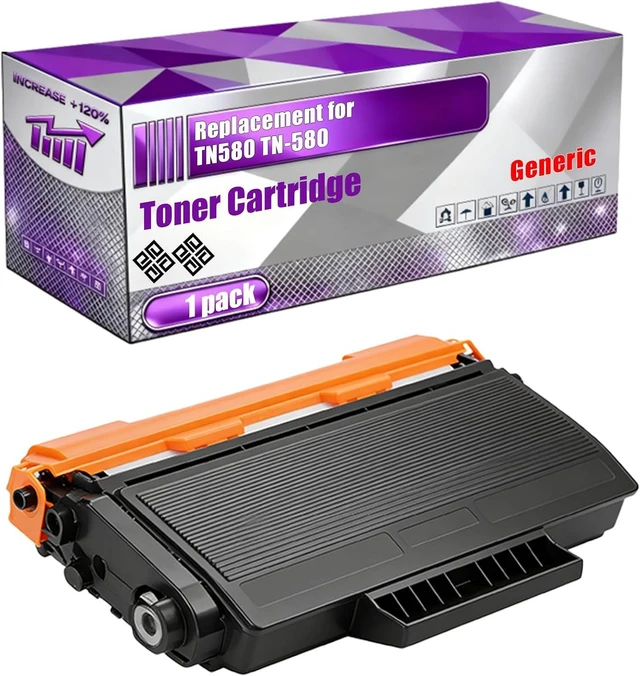 Main image of TN580 TN-580 Toner Cartridge Compatible for Brother DCP-8060 DCP-8065DN HL-5240 HL-5250DN HL-5250DNT HL-5280DW Printers, High Yield 3000 Pages, Vivid Colors and Clear Printing (1 Pack Black)