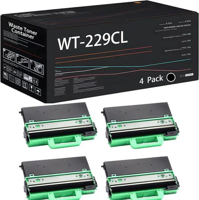 Main image of Compatible with Brother WT-229CL Waste Toner Container Work for Brother MFC-L3720CDW MFC-L3765CDW MFC-L3780CDW Printers (4 Pack Black)