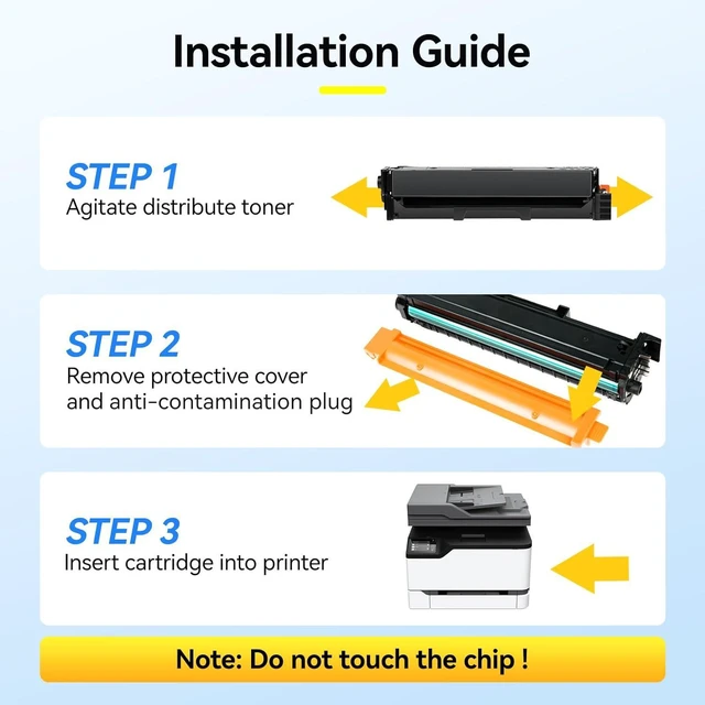 Alt view image 5 of 7 - CS331 CX331 Toner Cartridges 4 Pack (with Chip) Replacement for Lexmark 20N10K0 20N10C0 20N10M0 20N10Y0 Toner Compatible with Lexmark CS331dw CS431dw CX331adwe CX431adw CS431 CX431 Series Printer Ink