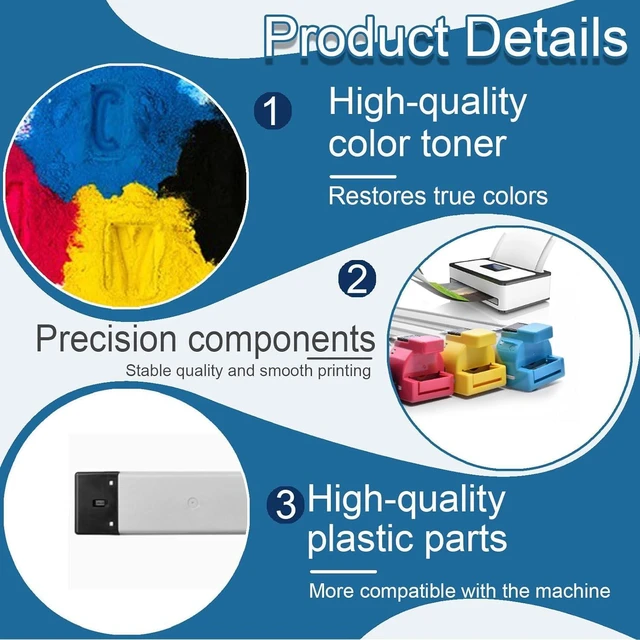 Alt view image 4 of 7 - CLT-806S Toner Cartridge Compatible for Samsung CLT-806S CLT-C806S Cyan Toner Cartridges Work for Samsung MultiXpress X7500GX X7500LX Printers