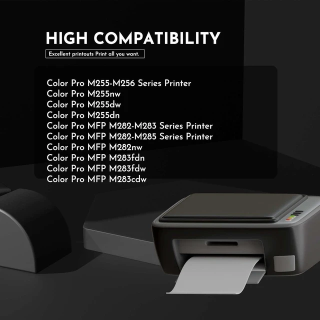 Alt view image 2 of 6 - 206A | W2111A Cyan Toner Cartridge High Yield 206A | W2111A Compatible 206A Toner Cartridge Replacement for HP Color Pro MFP M283fdw M283cdw M283fdn M282nw M255dw M255nw M283 M255 Printer-1C