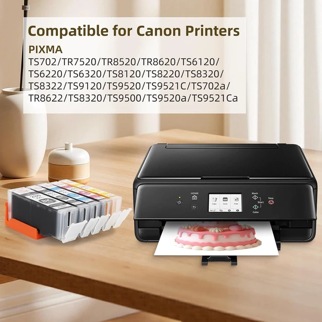 Alt view image 2 of 4 - 280XL 281XL PGI-280XXL CLI-281XXL Ink Cartridges Compatible with Canon PIXMA Printers TS702 TS702a TR8620 TR8620a TR7520 TS6320 TS9520a