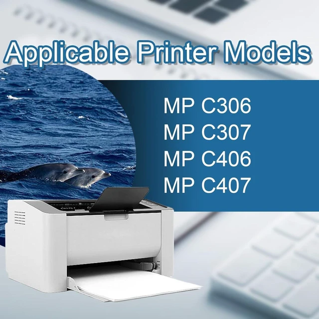 Alt view image 2 of 7 - MP C406 Toner Cartridge Compatible for Ricoh MP C406 C306 C307 C407 842093 Magenta Toner Cartridges Work for Ricoh MP C306 MP C307 MP C406 Printers