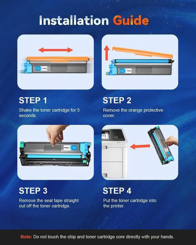 Alt view image 4 of 7 - Skydo TN229XL TN229 Toner Cartridges Replacement for Brother, 4 Pack