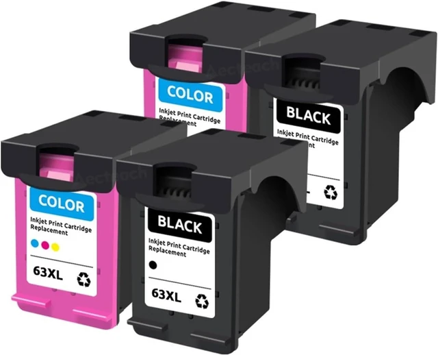 Main image of Remanufactured Ink Cartridge,Compatible for HP 63 63XL,Compatible for HP OfficeJet 3830 3831 3832 3833 3834 4650 4652 4654 4655 5220 5230(2Set)
