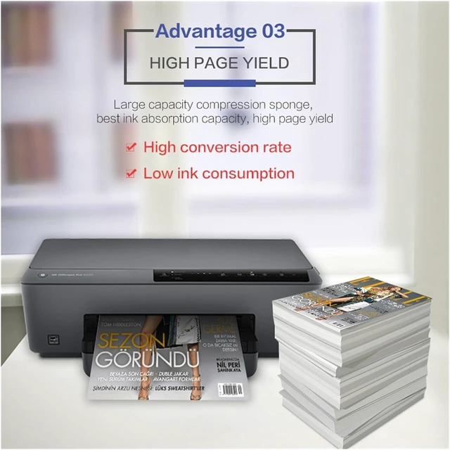 Alt view image 5 of 5 - Remanufactured Ink Cartridge,Compatible for HP 63 63XL,Compatible for HP OfficeJet 3830 3831 3832 3833 3834 4650 4652 4654 4655 5220 5230(2Set)
