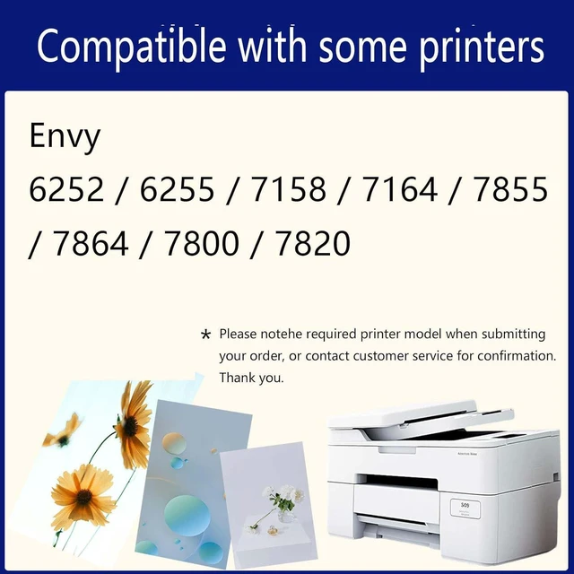 Alt view image 2 of 7 - 64XL Ink Cartridges Replacement for HP 64 Ink Cartridges Compatible for HP Deskjet Envy 6252 6255 7158 7164 7855 7864 7800 7820 Printers,64XL 1Color