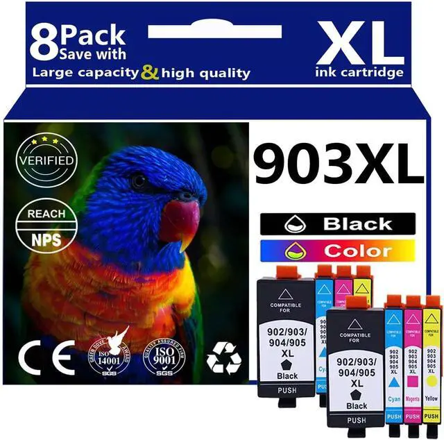 Main image of 903XL Ink Cartridges Replacement for HP 903 Ink Cartridges Compatible for HP OfficeJet Pro 6950 6960 6961 6963 6964 6965 6966 6968 6970 6971 6974 6975 6976 6978 6979 Printers,903XL 2*Set
