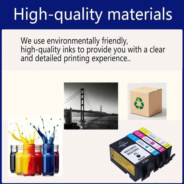 Alt view image 6 of 7 - 903XL Ink Cartridges Replacement for HP 903 Ink Cartridges Compatible for HP OfficeJet Pro 6950 6960 6961 6963 6964 6965 6966 6968 6970 6971 6974 6975 6976 6978 6979 Printers,903XL 2*Set