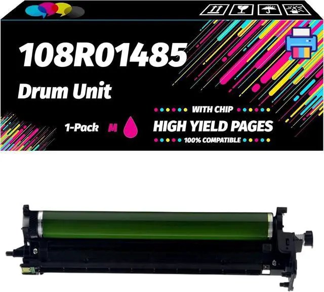 Main image of Compatible with Xerox 108R01485 108R01486 108R01487 108R01488 Drum Unit Work for Xerox Versalink C600N C605X C605XF C605XP C605XTF Printers (1 Pack Magenta)