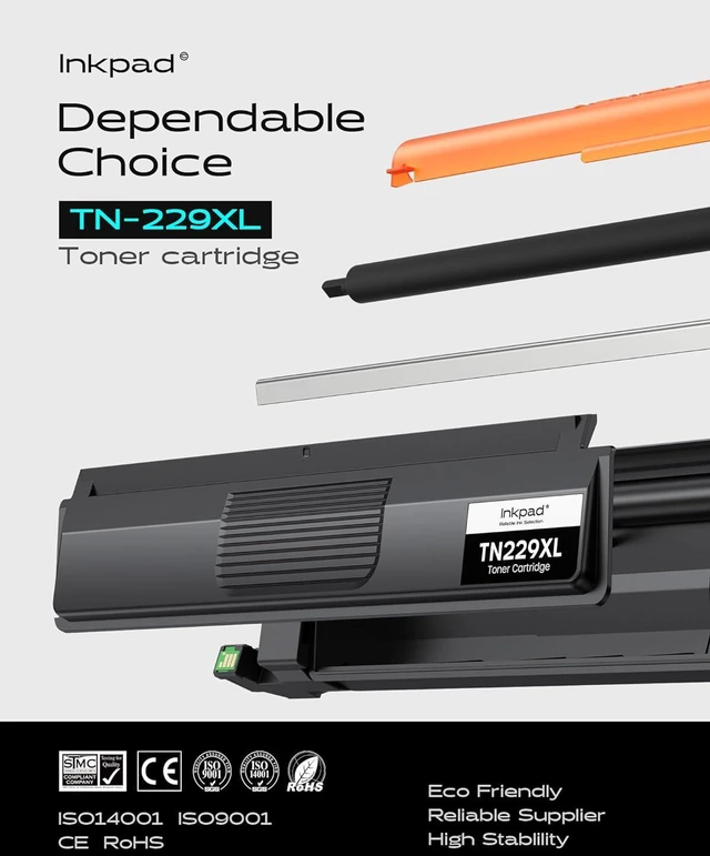 Alt view image 4 of 7 - Compatible TN229XL TN229 Toner Cartridges for MFC-L3780CDW HL-3280CDW Replacement with Brother TN229XL TN-229XL TN-229 229XL Work with MFC-L3720CDW HL-L3220CDW HL-L3300CDW Printers (4 Pack, Bk/C/M/Y)