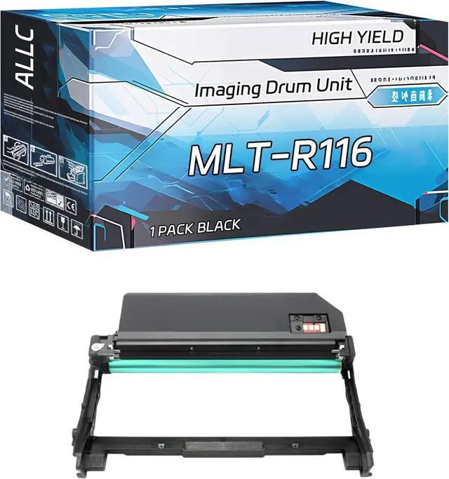 Main image of ALLC Compatible for Samsung MLT-R116 Imaging Drum Unit Work for Samsung Xpress M2625D M2825DW M2875DW M2835DW Printers, with Chip, High Yield 10000 Pages, Clear Printing (1 Pack Black)