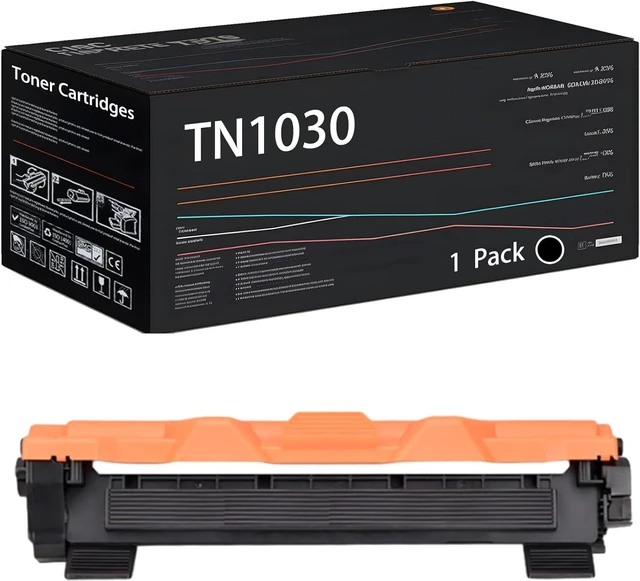 Main image of Compatible with Brother TN1030 Toner Cartridges Work for Brother DCP-1510 DCP-1512 DCP-1612W DCP-1610W Printers, with Chip, High Yield 3000 Pages, High-Definition Printing (1 Pack Black)