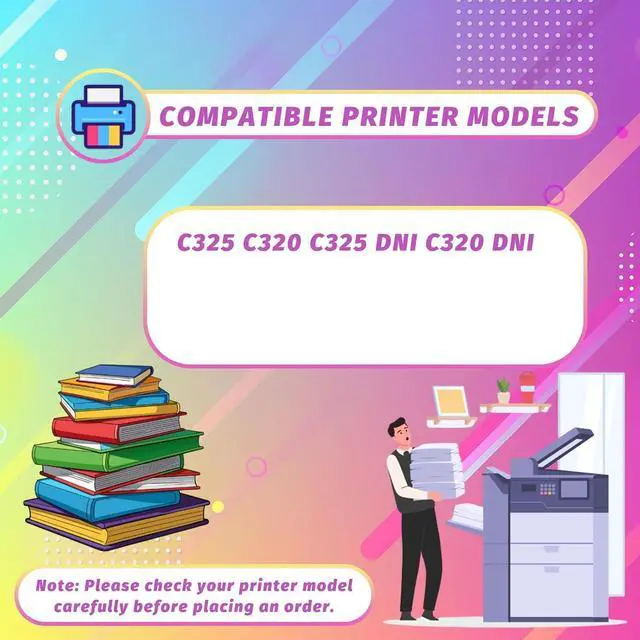 Alt view image 2 of 7 - Compatible with Xerox C320 Toner Cartridge Work for Xerox C325 C320 C325 DNI C320 DNI Printers, High Yield 6500 Pages, Professional Printing with Chip (1 Pack Yellow)