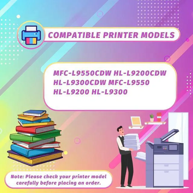 Alt view image 2 of 7 - Compatible with Brother TN339 Toner Cartridge Work for Brother MFC-L9550CDW HL-L9200CDW HL-L9300CDW MFC-L9550 HL-L9200 Printers (2 Pack Black)