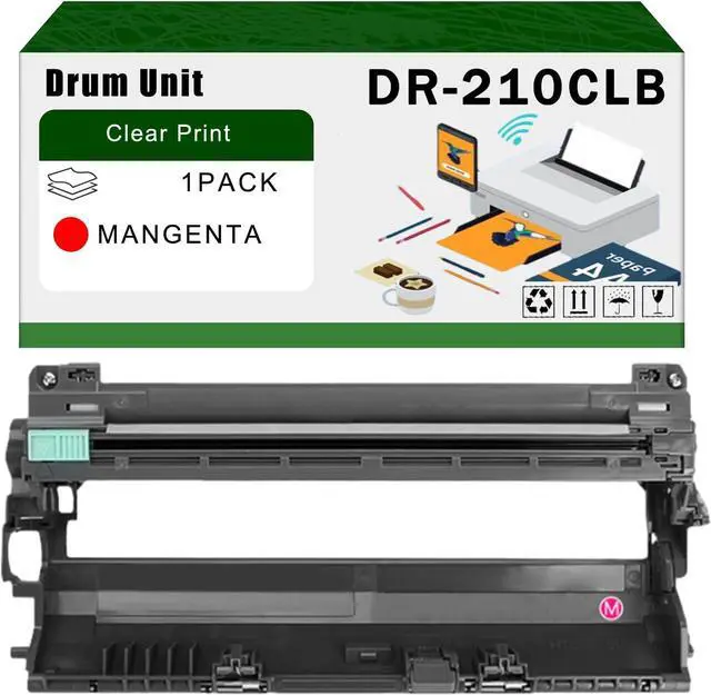 Main image of Compatible for Brother DR-210CLBK DR-210CLC DR-210CLM DR-210CLY Drum Unit HL-3045CN 3070CW 3075CW Printers, High Yield 25000 Pages Bright Clear Colors (1 Pack Magenta)