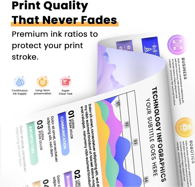 Alt view image 5 of 6 - LC501 Ink Cartridges Replacement for Brother LC501 Ink Cartridges LC501BK LC501C LC501M LC501Y Compatible with MFC-J1260DW MFC-J1360DW MFC-J1410DW Printers(4 Pack)