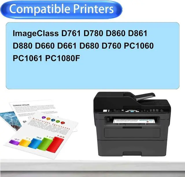Alt view image 2 of 7 - L50 Toner Cartridge Replacement for Canon 6812A001, Work for Canon ImageCLASS D660 D661 D680 D760 D761 D780 D860 D861 D880 Printers, 1 Black