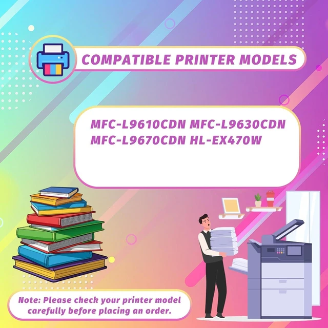 Alt view image 2 of 7 - Compatible with Brother TN810 Toner Cartridge Work for Brother MFC-L9610CDN MFC-L9630CDN MFC-L9670CDN HL-EX470W Printers, High Yield 10000 Pages, Professional Printing with Chip (1 Pack Black)