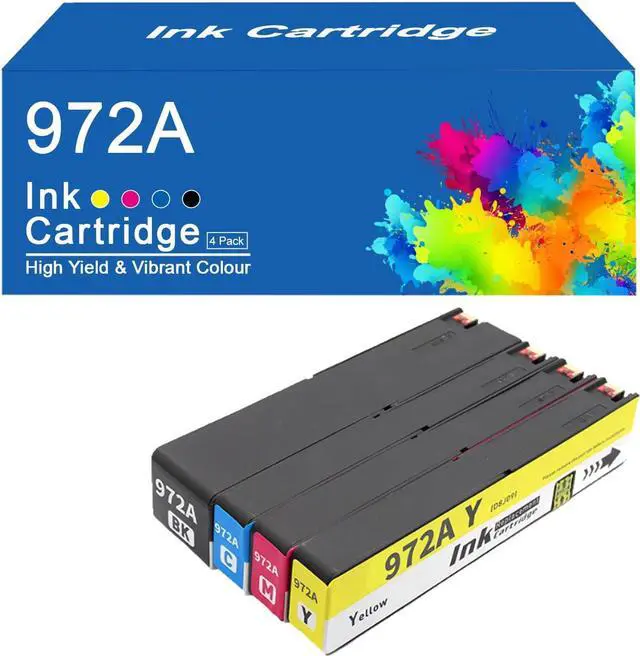 Main image of 972A Ink Cartridges Compatible for HP 972A BK 972A C 972A M 972A Y Ink Cartridge for HP Pagewide 352dw 377dw 452dw 452dn 477dw 477dn 552dw 577dw 577z P55250dw P57750