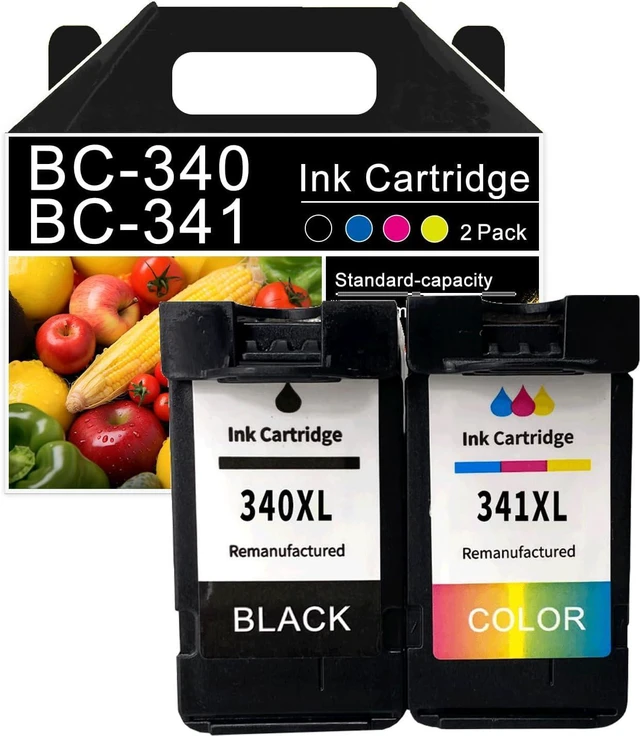 Main image of BC-340XL Ink Cartridges Compatible for Canon BC-340XL BC-341XL Ink Cartridge for Canon PIXUS MG2130 MG3130 MG3230 MG3530 MG3630 MG4130 MG4230 MX513 MX523 TS5130 Prin