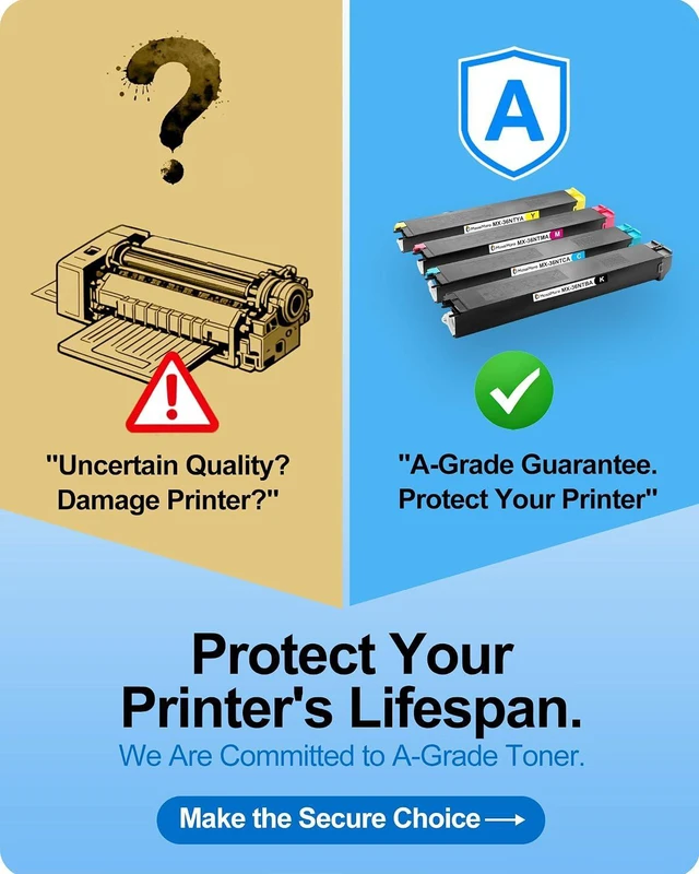 Alt view image 2 of 7 - MasaiMara MX-36NT MX36NT Toner Cartridges for Sharp MX-2610N MX-2615N MX-2640N MX-3110N MX-3115N MX-3140N MX-3610N MX-3640N MX-3648N MX-2615NC MX-2648NC MX-3148NC Printers