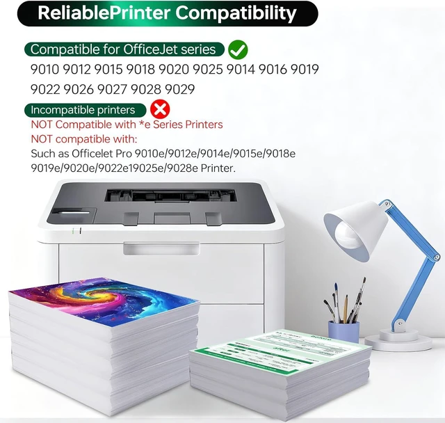 Alt view image 2 of 7 - 962XL Ink Replacement for HP 962XL Ink Cartridges Combo Pack for HP Ink 962XL Black and 962 Color Combo Pack Use with Officejet Pro 9010 Ink Cartridges 9015 9020 9025 Printers
