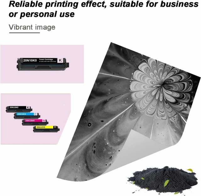 Alt view image 4 of 7 - Compatible Toner-Cartridge Replacement for 20N10K0 20N10C0 20N10Y0 20N10M0 for Lexmark CS331dw CS431dw CX331adwe CX431adw PrinterHigh Yield (Magenta)