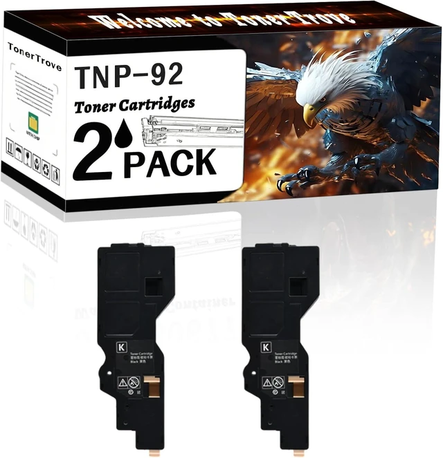 Main image of TNP-92 Toner Cartridges Compatible for Konica Minolta bizhub C3120i Printers, Office Printing is Easy Clear Smooth (2 Pack Black)